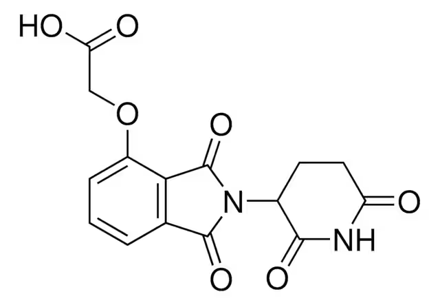 2-(2,6-dioxopiperidin-3-yl)-4-fluoroisoindoline-1,3-dione structure, CAS 835616-60-9