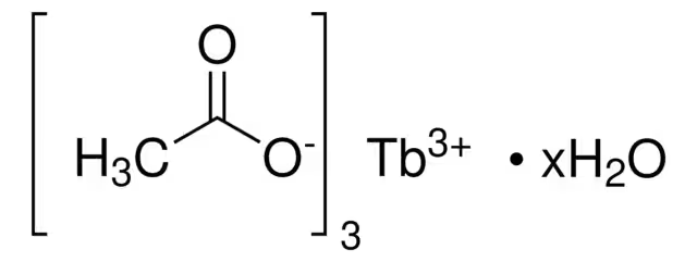 TERBIUM ACETATE structure, CAS 25519-07-7