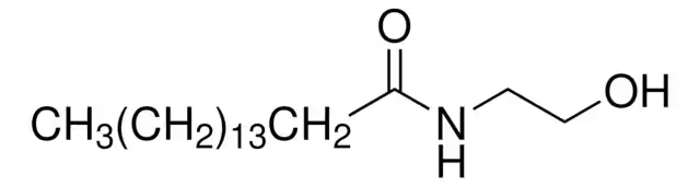 PALMITOYLETHANOLAMIDE structure, CAS 544-31-0
