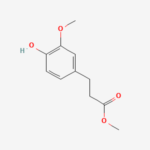 Methyl 3-(4-Hydroxy-3-methoxyphenyl)propionate structure, CAS 56024-44-3