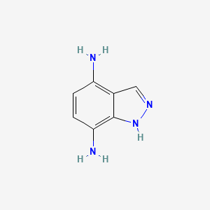 1H-Indazole-4,7-diamine structure, CAS 918961-26-9