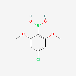 4-CHLORO-2,6-DIMETHOXY PHENYLBORONIC ACID structure, CAS 1067228-90-3