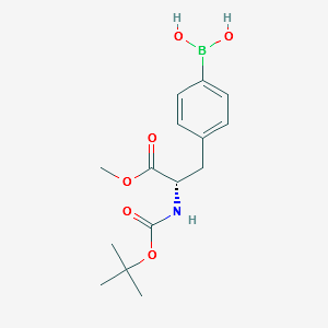 (S)-(4-(2-((tert-Butoxycarbonyl)aMino)-3-Methoxy-3-oxopropyl)phenyl)boronic acid structure, CAS 224824-22-0