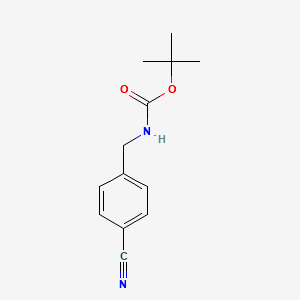 TERT-BUTYL 4-CYANOBENZYLCARBAMATE structure, CAS 66389-80-8