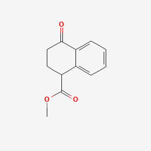 methyl 4-oxo-1,2,3,4-tetrahydronaphthalene-1-carboxylate structure, CAS 156390-35-1