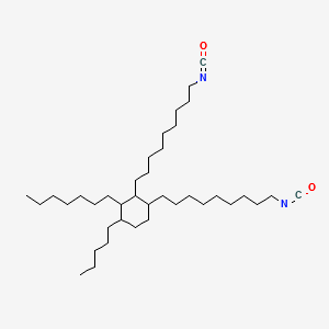 2-heptyl-3,4-bis(9-isocyanatononyl)-1-pentylcyclohexane structure, CAS 68239-06-5