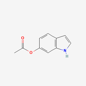 1H-Indol-6-ol, acetate (ester) structure, CAS 5689-31-6