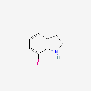 7-FLUOROINDOLINE structure, CAS 769966-04-3