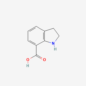 1H-INDOLE-7-CARBOXYLIC ACID,2,3-DIHYDRO- structure, CAS 15861-40-2
