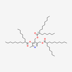 Pyridoxine Tris-Hexyldecanoate structure, CAS 564478-51-9