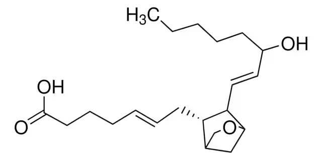 U-46619, 9,11-Dideoxy-11α,9α-epoxymethanoprostaglandin F2α structure, CAS 56985-40-1