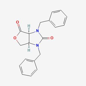 (3aS,6aR)-1,3-dibenzyltetrahydro-1H-furo[3,4-d]imidazole-2,4-dione structure, CAS 28092-62-8