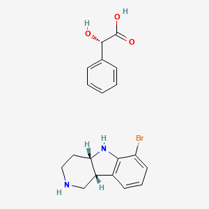 (4aS,9bR)-6-bromo-1H,2H,3H,4H,4aH,5H,9bH-pyrido[4,3-b]indole structure, CAS 1059630-13-5