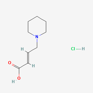 2-Butenoic acid, 4-(1-piperidinyl)-, hydrochloride (1:1), (2E)- structure, CAS 197892-69-6