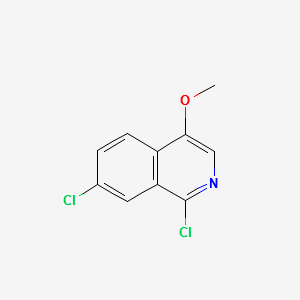 Isoquinoline, 1,7-dichloro-4-Methoxy- structure, CAS 630423-36-8