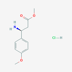 (betaS)-beta-Amino-4-methoxybenzenepropanoic acid methyl ester hydrochloride structure, CAS 444119-40-8