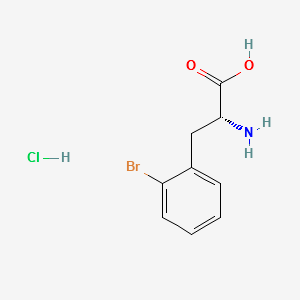 (R)-2-Bromophenylalanine Hydrochloride Salt structure, CAS 1391427-82-9