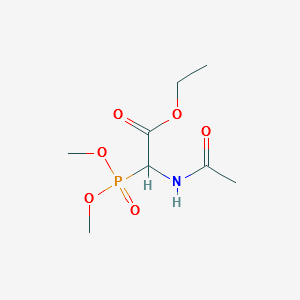 ETHYL 2-ACETAMIDO-2-(DIMETHOXYPHOSPHORYL)ACETATE structure, CAS 1227060-32-3