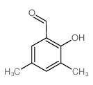 2-hydroxy-3,5-dimethylbenzaldehyde structure, CAS 24623-61-8