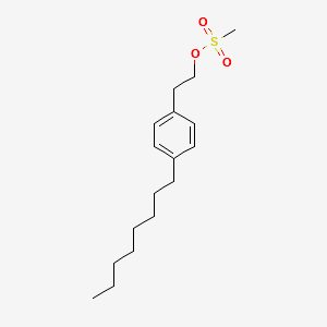 4-Octylphenethyl methanesulfonate structure, CAS 162358-06-7