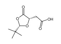 1,3-Dioxolane-4-acetic acid, 2-(1,1-dimethylethyl)-5-oxo-, (2S,4S)- structure, CAS 56209-56-4