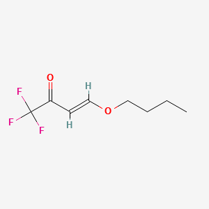 4-Butoxy-1,1,1-trofluoro-3-buten-2-one structure, CAS 120407-73-0