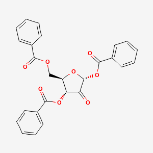 alpha-D-erythro-Pentofuranous-2-ulose 1,3,5-tribenzoate structure, CAS 157037-56-4