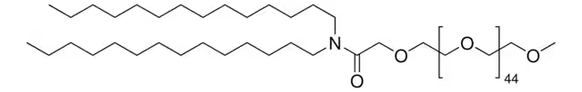 Methoxypoly(ethylene glycol) ditetradecylacetamide structure, CAS 1849616-42-7