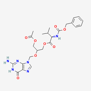 O-Acetyl N-Benzyloxycarbonyl Valganciclovir structure, CAS 194159-22-3