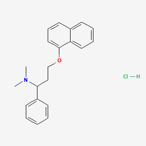 BenzeneMethanaMine, N,N-diMethyl-α-[2-(1-naphthalenyloxy)ethyl]- structure, CAS 1071929-03-7