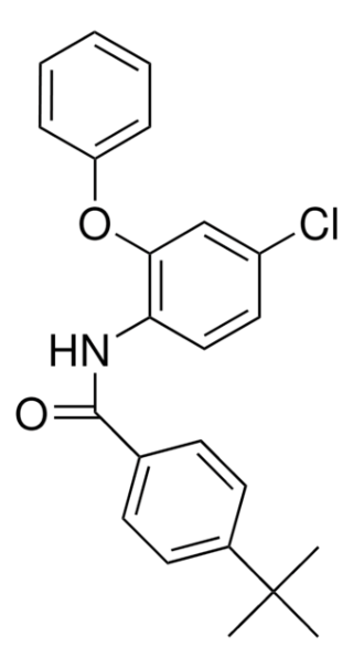 N-(tert-butyl)-2-chloro-4-methylbenzamide structure, CAS 430453-41-1