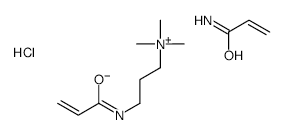 1-Propanaminium, N,N,N-trimethyl-3-(1-oxo-2-propenyl)amino-, chloride, polymer with 2-propenamide structure, CAS 75150-29-7