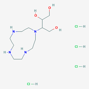 1,2,4-butanetriol-3-(1,4,7,10-tetraazacyclododec-1-yl)4hydrochloride structure, CAS 156077-56-4