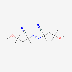 2,2'-AZOBIS(4-METHOXY-2,4-DIMETHYLVALERONITRILE) structure, CAS 15545-97-8