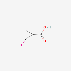 (1R,2R)-2-fluorocyclopropanecarboxylic acid structure, CAS 127199-13-7