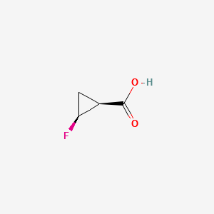 (1S,2S)-2-Fluorocyclopropanecarboxylic acid structure, CAS 127199-14-8
