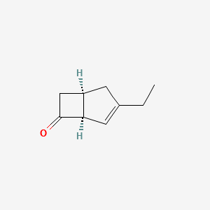 (1R,5S)-3-ethyl-Bicyclo[3.2.0]hept-3-en-6-one structure, CAS 1235479-61-4