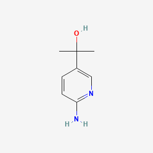 2-(6-aminopyridin-3-yl)propan-2-ol structure, CAS 843643-03-8