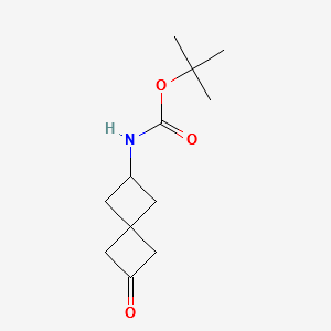 2-(Boc-amino)-6-oxospiro structure, CAS 1118786-86-9