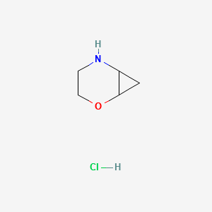 2-oxa-5-azabicyclo[4.1.0]heptane hydrochloride structure, CAS 1354952-28-5