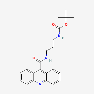(3-[(ACRIDINE-9-CARBONYL)-AMINO]-PROPYL)-CARBAMIC ACID TERT-BUTYL ESTER structure, CAS 259222-01-0