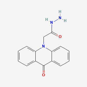 2-(9-oxoacridin-10-yl)acetohydrazide structure, CAS 337505-77-8