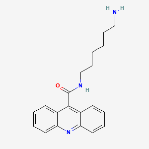 ACRIDINE-9-CARBOXYLIC ACID (6-AMINO-HEXYL)-AMIDE structure, CAS 259221-99-3