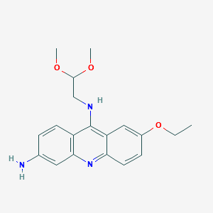 N9-(2,2-Dimethoxyethyl)-7-ethoxyacridine-3,9-diamine structure, CAS 1187548-68-0