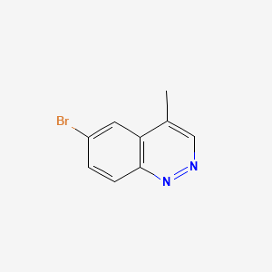 6-Bromo-4-methyl-cinnoline structure, CAS 20873-31-8