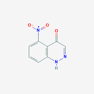 5-Nitrocinnolin-4-ol structure, CAS 306991-09-3