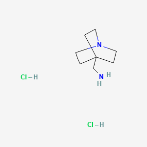 1-Azabicyclo[2.2.2]octane-4-methanamine dihydrochloride structure, CAS 67496-77-9