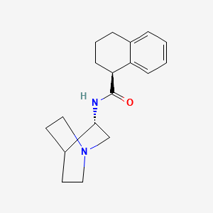 (1S)-N-(3S)-1-Azabicyclo[2.2.2]oct-3-yl-1,2,3,4-tetrahydro-1-naphthalenecarboxaMide structure, CAS 177793-79-2