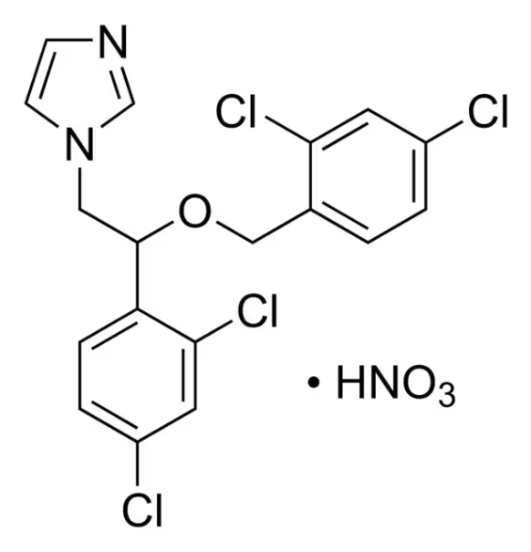MICONAZOLE NITRATE structure, CAS 75319-48-1