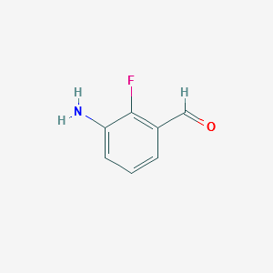 3-AMino-2-fluorobenzaldehyde structure, CAS 873697-69-9